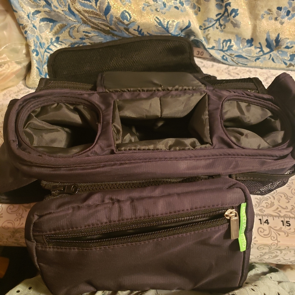 Ethan And Emma Universal Stroller Organizer Black Bag With Compartments